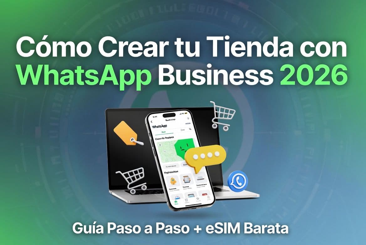 Cómo Crear una Tienda con WhatsApp Business en 2026: Guía Completa Paso a Paso (Ahorra costos con eSIM)