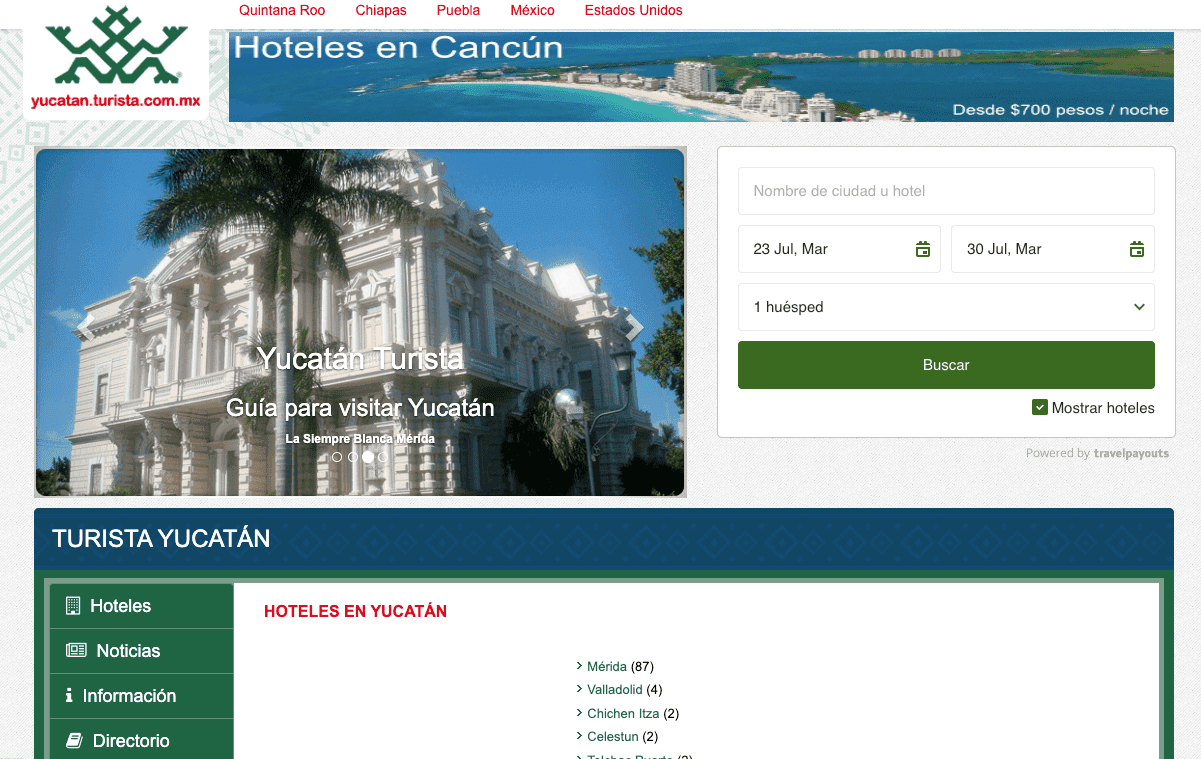 2016 Turista Yucatan